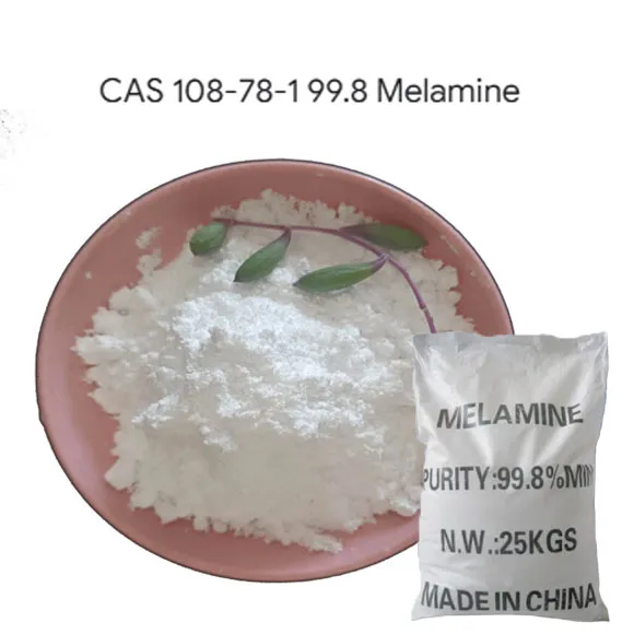 Poudre chimique de mélamine de matière première CAS No 108-78-1