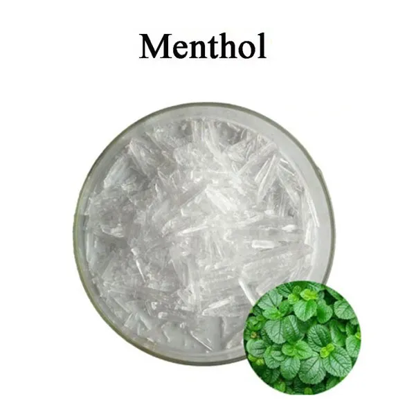 Haute pureté 99% Menthol Crystal Food Grade Cas 89-78-1